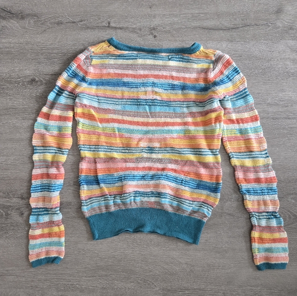 Anthropologie multicolored pullover sweater - Picture 4 of 6